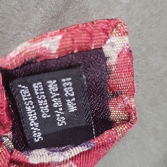 Men's Windridge Flower & Hiunds Tooth Pattern 60" Tie - Picture 3 of 5